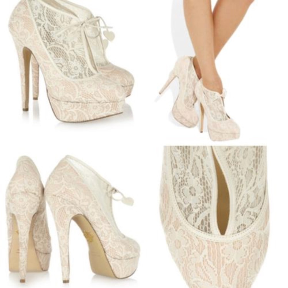 Charlotte Olympia Lace Up Minerva Booties